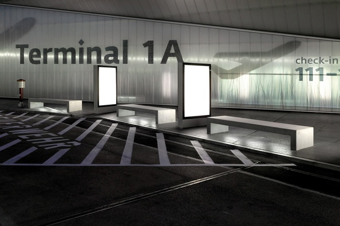 Ruedi Baur, Orientierungssystem für den Flughafen Wien