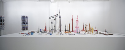 Friedrich von Borries, Matthias Böttger, Florian Heilmeyer: Fernsehtürme – 8559 m Architektur und Politik – Blick in die Ausstellung