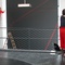 Aufbau der Rauminstallation "Red Respect"