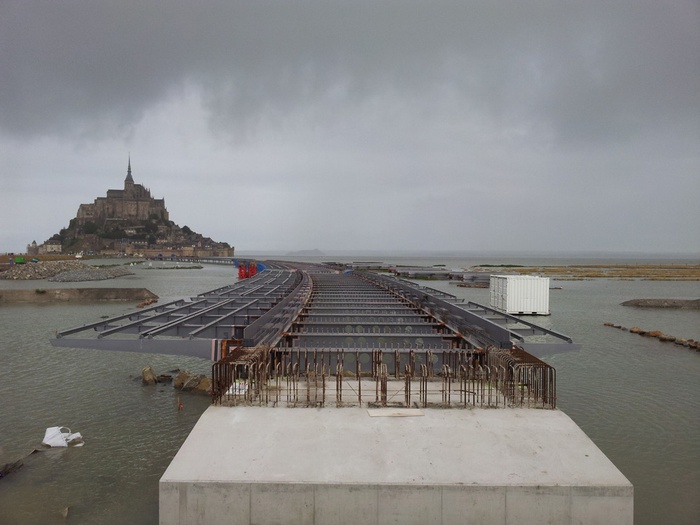 Brückenbauwerk Mont-Saint-Michel – La Jetée, Bildnachweis: © Dietmar Feichtinger Architectes