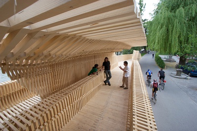 Plattform "... ich will an den Inn", gebaut von columbosnext im Auftrag von aut, 2008