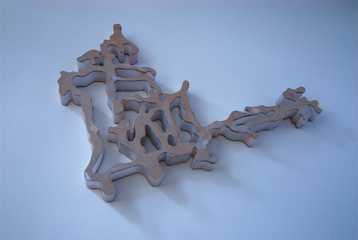 Lois und Franziska Weinberger, Dorf, 2006, 92 x 71 x 6 cm (Sammlung Ivo Barth, Brixen)