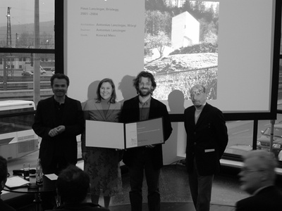 Preisverleihung "Auszeichnung des Landes Tirol für Neues Bauen 2004"