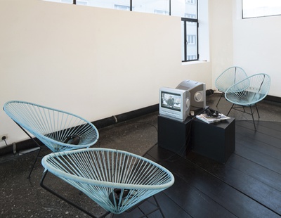 Blick in die Ausstellung "ZV Bauherrenpreis 2012" im aut