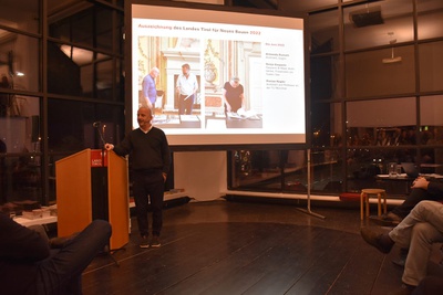 Einführung und Vorstellung der Jury durch Arno Ritter (aut. architektur und tirol)