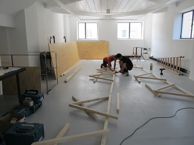 Ausstellungsaufbau - der Endspurt beginnt