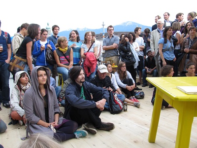 Die stattSTUBE war der zentrale Ort der Architekturtage 2012 in TIrol