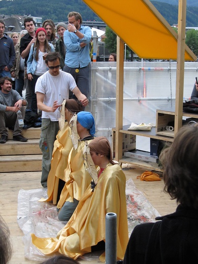 Die stattSTUBE war der zentrale Ort der Architekturtage 2012 in TIrol