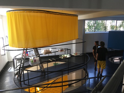 Ausstellungsaufbau "The Language of MVRDV"