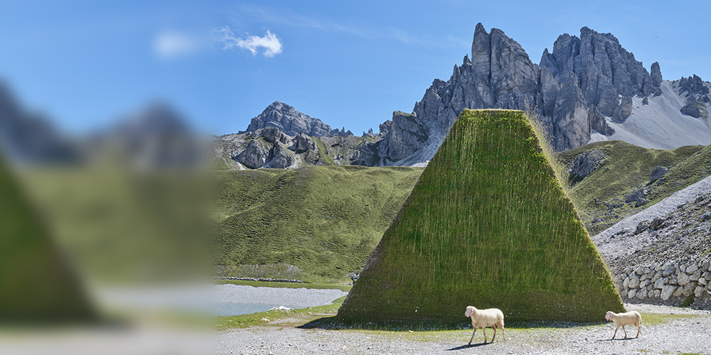 Schutzdamm und Speichersee, Axamer Lizum