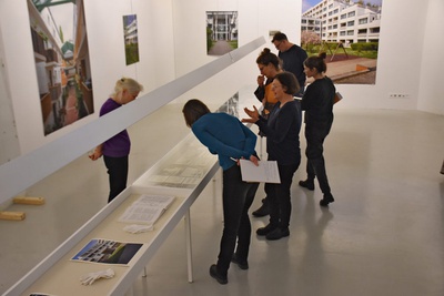 Pressegespräch zur Ausstellung "Geometrien des Lebens. Materialien zu Viktor Hufnagl"