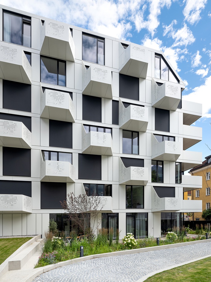 Wohnbau Heiliggeiststraße, Innsbruck (LAAC) mit Schüco AWS 75.SI+, AWS 114, ADS 75.SI+, FWS 50