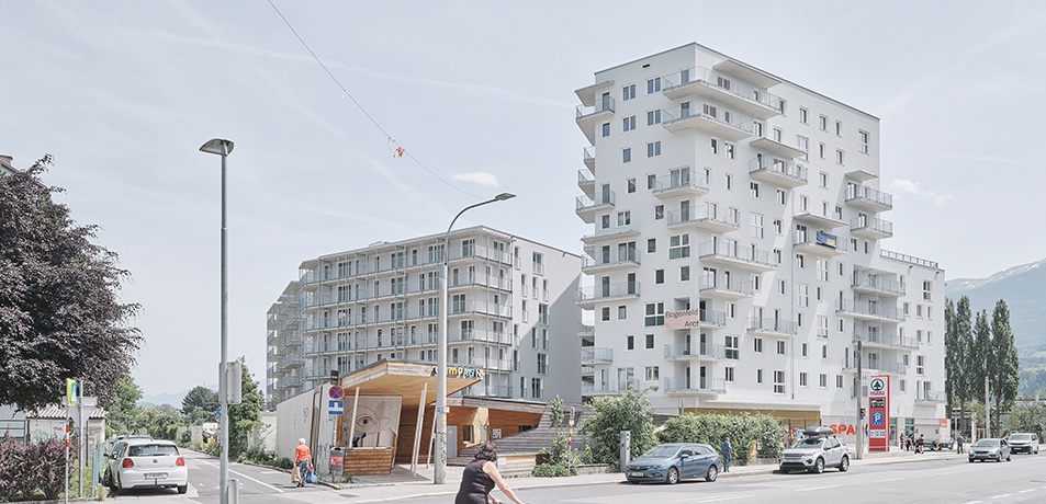 Campagne Areal, Innsbruck (Architektur: bogenfeld Architektur mit Harald Kröpfl, Ralf Eck und Christoph Eigentler)