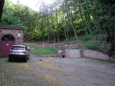 Tiefgaragenabfahrt - Bestand