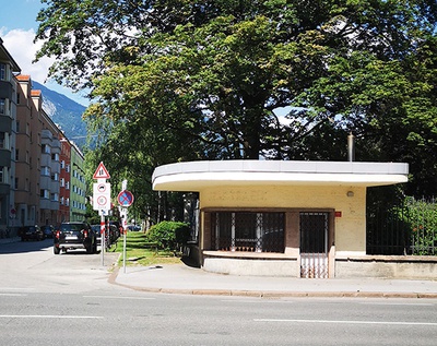 Leerstehender Kiosk, Innsbruck