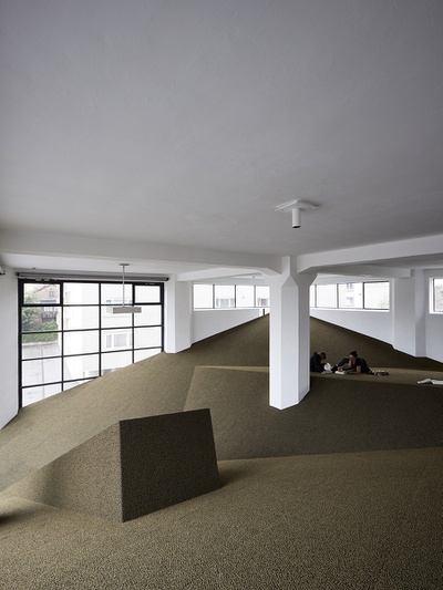 Die von Snøhetta im aut eingerichtete "Soziale Landschaft", 2017