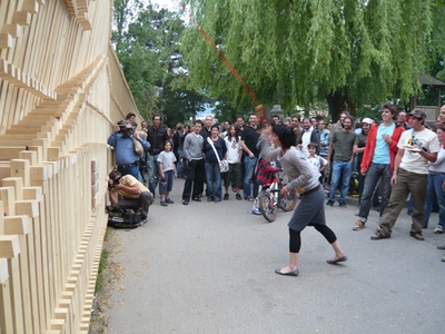 Architektur in Bewegung – "Schiffstaufe" auf den Namen Columbine Foto © aut. architektur und tirol