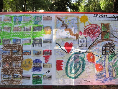 Architektursommerakademie für Kinder und Jugendliche 2013 im Rapoldipark