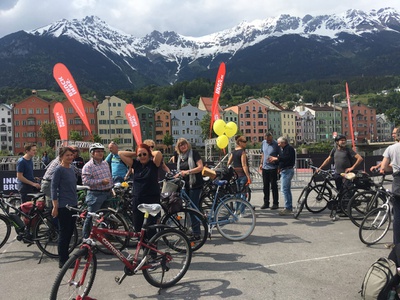 "Mit dem Fahrrad durch Innsbruck"