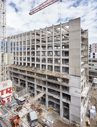 Das RAIQA, Innsbruck – ein Best-Practice-Beispiel für den Umgang mit bestehenden Stahlbetonstrukturen. (Architektur: Pichler & Traupmann)