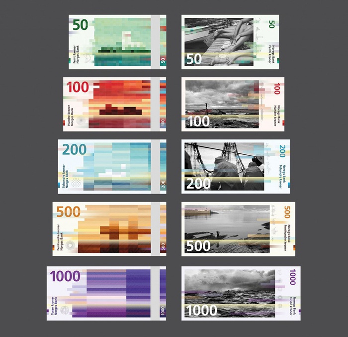 Neugestaltung der norwegischen Banknoten