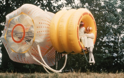 Haus-Rucker-Co, Gelbes Herz, Pneumatisches Objekt/Aktion, Wien, 1967/68