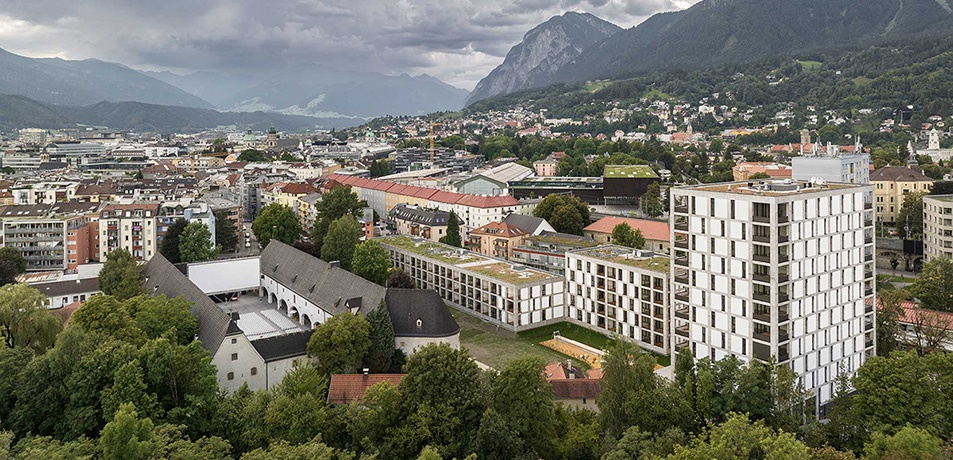 Wohnen im Zeughauspark, Innsbruck – © Kurt Hörbst Wohnen im Zeughauspark, Innsbruck