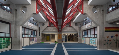 Günther Norer mit Margarethe Heubacher-Sentobe, Volksschule Vomp, 1972–74